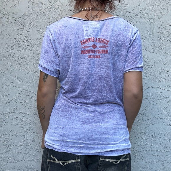 Y2k Nineties Sheer Harley-Davidson Top - Picture 6 of 10